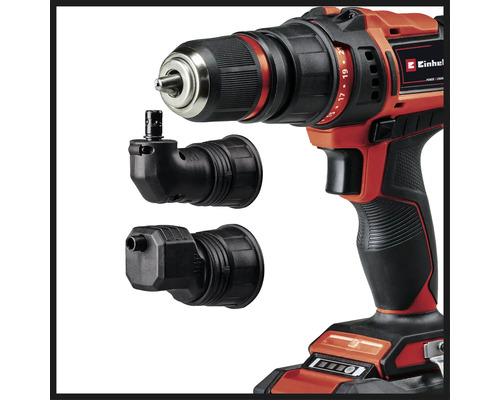 Mașină de găurit și înșurubat cu acumulator Einhell cu atașament unghiular