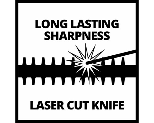 Simbol pentru ascuțire de lungă durată a cuțitului tăiat cu laser