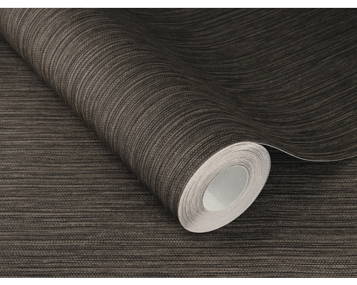 Rola tapetă maro cu model orizontal cu dungi