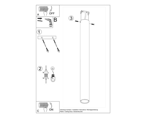 Instrucțiuni de instalare a unei lămpi de plafon