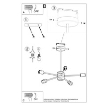 Instrucțiuni de montaj pentru o lustră