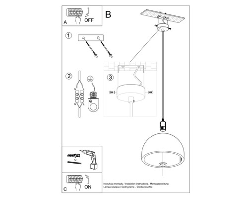Instrucțiuni pentru instalarea unei lămpi de tavan