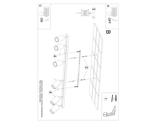 Instrucțiuni pentru instalarea unei lămpi de tavan