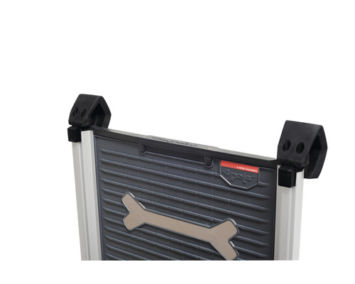 Imagine detaliată cu o scară pentru câini cu motiv de os