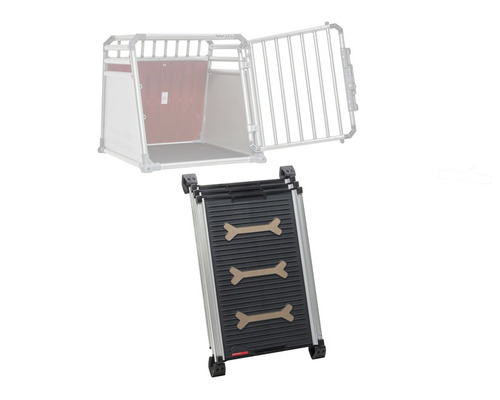 Rampă pentru câini cu model de os și cușcă pentru câini