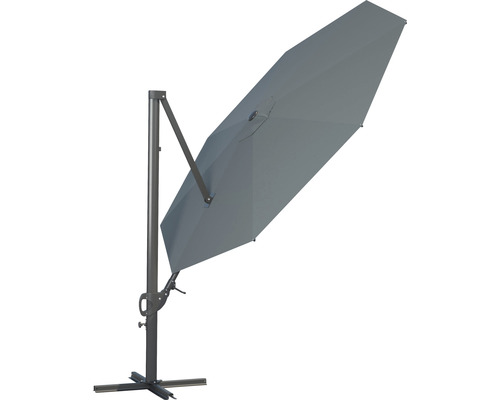 Umbrelă de soare cu braț lateral și suport pentru exterior
