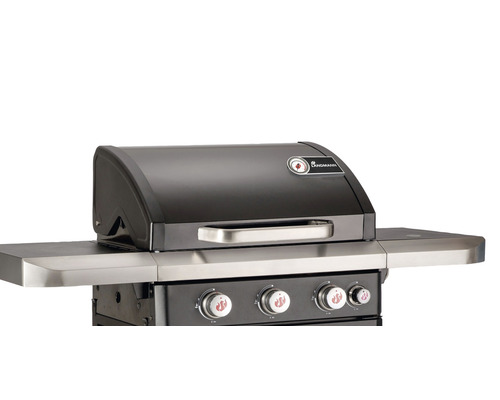 Grătar pe gaz Landmann cu spații de depozitare și indicator de temperatură