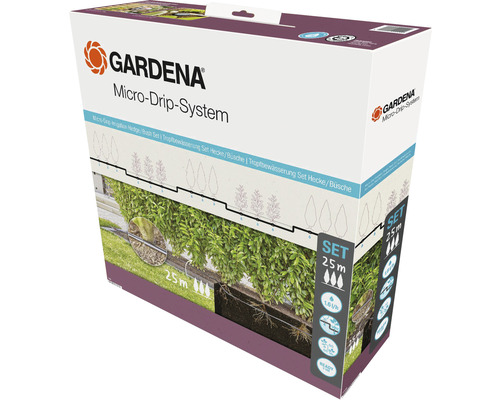 Set de irigare pentru gard viu Gardena Micro-Drip-System, ambalaj