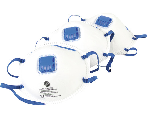 Mai multe măști de protecție respiratorie FFP2 cu supapă