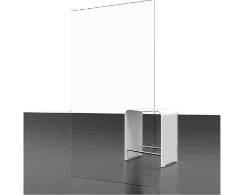 Duș Walk In Schulte Alexa Style 2.0, 100x190 cm, sticlă securizată transparentă, profil cromat