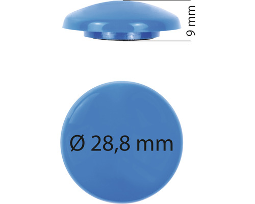 Glisor de mobilă cu diametrul de 28,8 mm, înălțime 9 mm