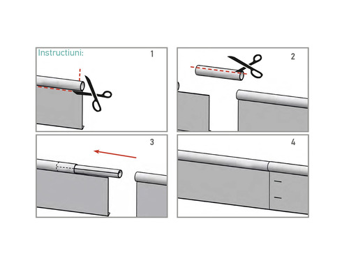 Instrucțiuni pentru scurtarea unui jaluzele în patru pași