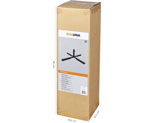 Suport umbrelă de soare ambalat de la Soluna