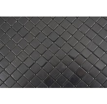 Mozaic aluminiu autoadeziv Quadrat Alu SAM 4AL1B negru mat periat 29x29 cm-thumb-3