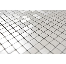 Mozaic aluminiu autoadeziv Quadrat Alu SAM 4AL5S argintiu mat periat 29x29 cm-thumb-1