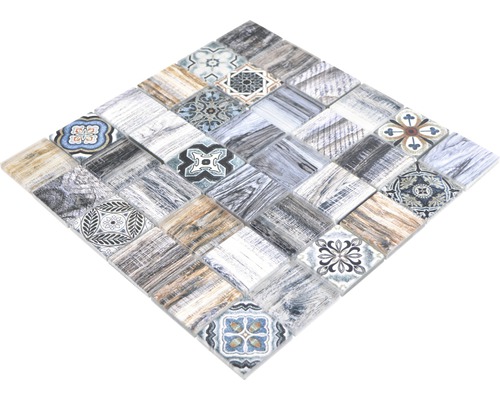 Model de faianță mozaic pătrată cu diverse modele și texturi