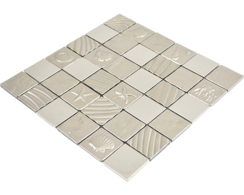 Placă de mozaic cu motive marine pentru perete și podea