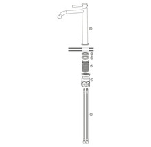 Baterie lavoar monocomandă înaltă grafit-thumb-4 Baterie lavoar monocomandă înaltă grafit-thumb-4