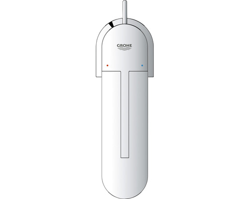 Sigla Grohe pe o baterie de lavoar