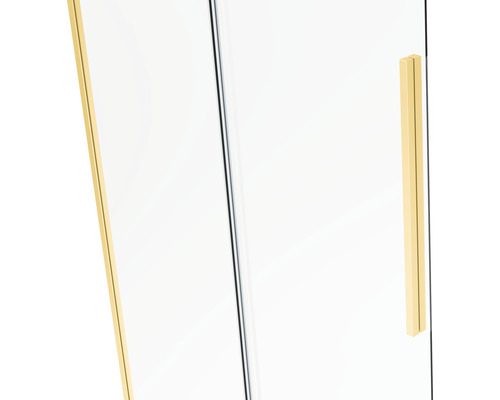 Prim-plan al unei cabine de duș cu mâner