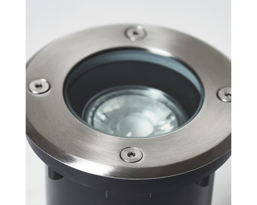 Spot încastrabil în pământ din oțel inoxidabil cu sursă de lumină