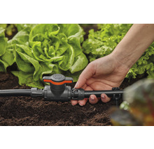 Robinet pentru conductă 3/16" Gardena, plastic negru
