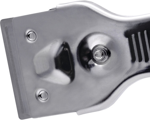 Răzuitor de sticlă din metal cu lamă din plastic