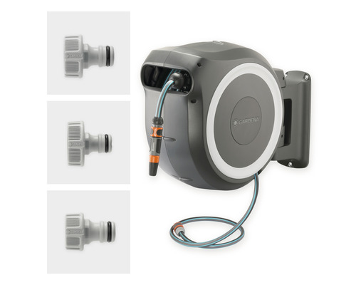 Cutie pentru furtun Gardena cu suport de perete și piese de conectare