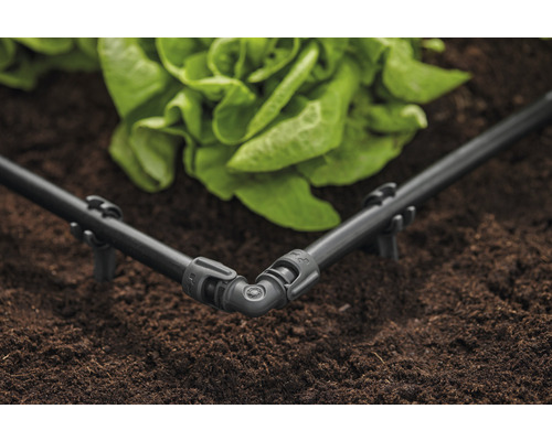 Racord de colț pentru sistemul de irigare cu furtun de picurare în grădină