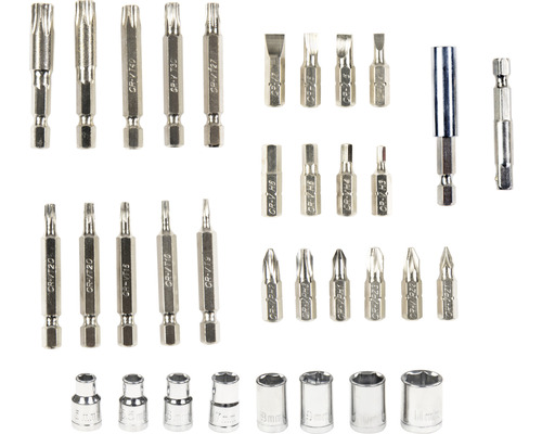 Diverse vârfuri de șurubelniță și tubulare din oțel