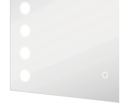 Dulap cu oglindă dreptunghiulară cu iluminare integrată