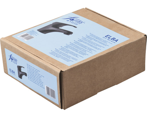 Ambalajul unei baterii negre ELBA de la Form și Stil, 22 x 18 x 8 centimetri