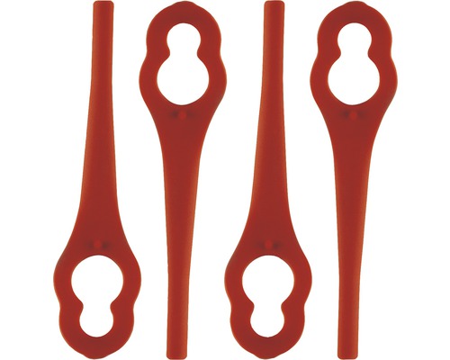 Cuțit pentru trimmer de gazon, din plastic, patru bucăți