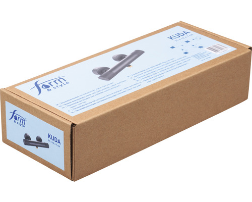 Ambalaj pentru o baterie de duș marca Form and Style Kuda, 31 pe 13 pe 7 centimetri