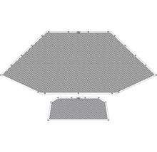 Pânză de umbrire trapezoidală cu ochiuri de fixare