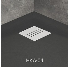 Cădiță de duș semirotundă Radaway Kyntos A 80x80x3 cm compozit negru HKA8080-54-thumb-2