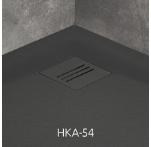 Cădiță de duș semirotundă Radaway Kyntos A 80x80x3 cm compozit negru HKA8080-54-thumb-3
