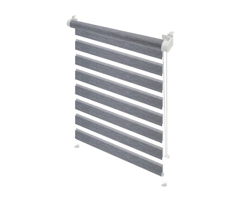 Rulou dublă gri pentru decorarea ferestrelor și reglarea luminii