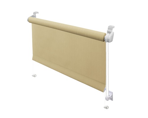 Rulou bej Klemmfix cu lanț pentru decorarea ferestrelor