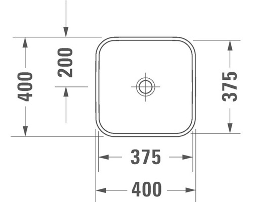Desen tehnic al unei chiuvete cu dimensiuni
