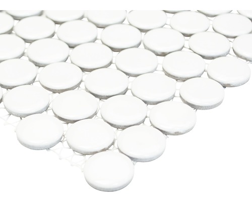 Placă de mozaic cu pietre ceramice rotunde