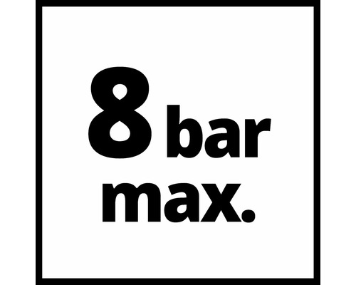 Presiune maximă: 8 bari