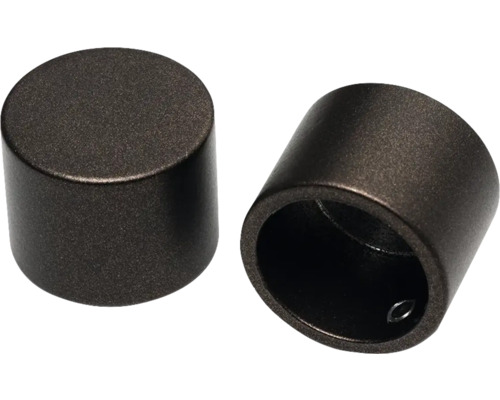 Două suporturi cilindrice pentru bare de perdea