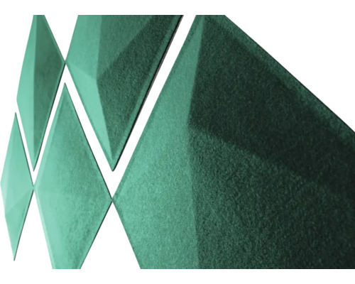 Panouri acustice în formă de diamant