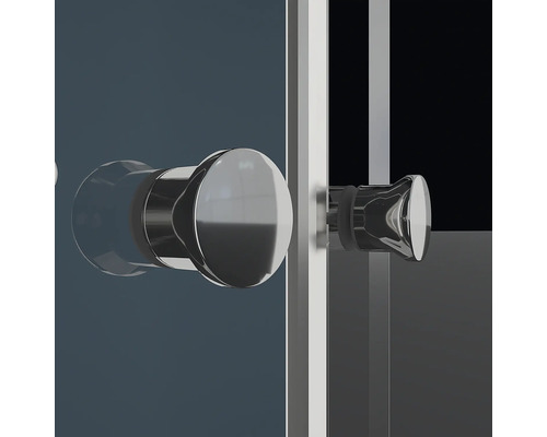 Imagine detaliată cu o ușă de duș cu mâner