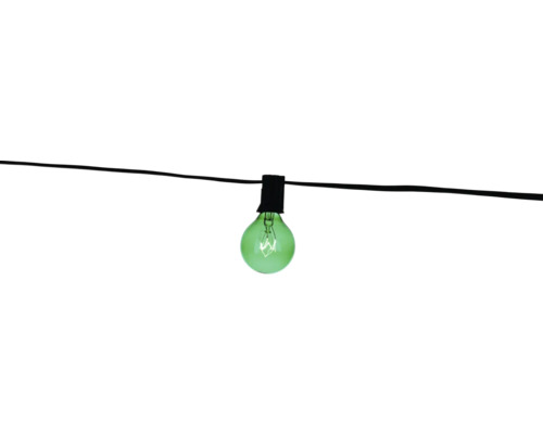 Ghirlandă luminoasă cu bec verde