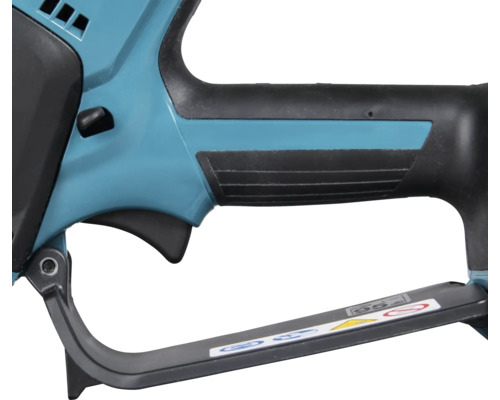 Mânerul unui ferăstrău cu lanț cu acumulator