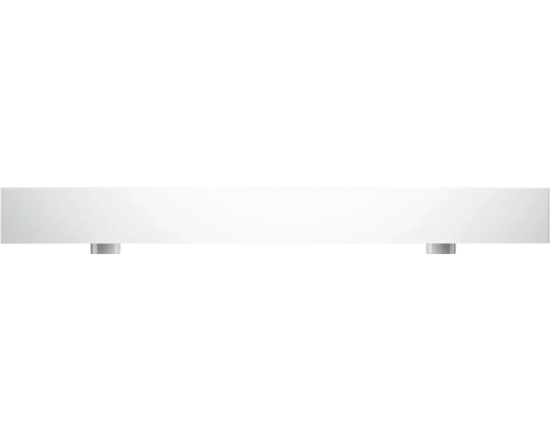 Raft de perete alb cu suporturi