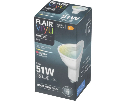 Ambalaj pentru un bec inteligent Flair Viyu LED, soclu GU10