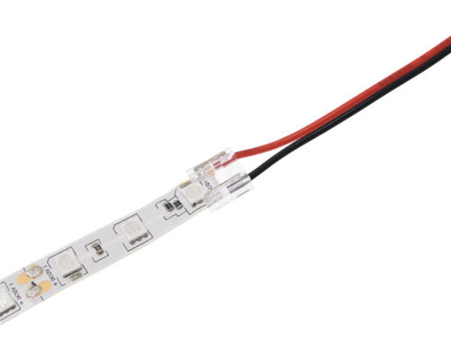 Bandă LED cu bornă de conectare și cablu
